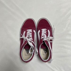 Maroon old skool vans